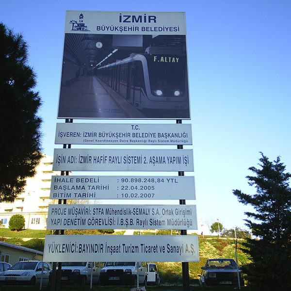 Cephe Çatı Yol Reklam Panoları-İzmir Büyük Şehir Belediye